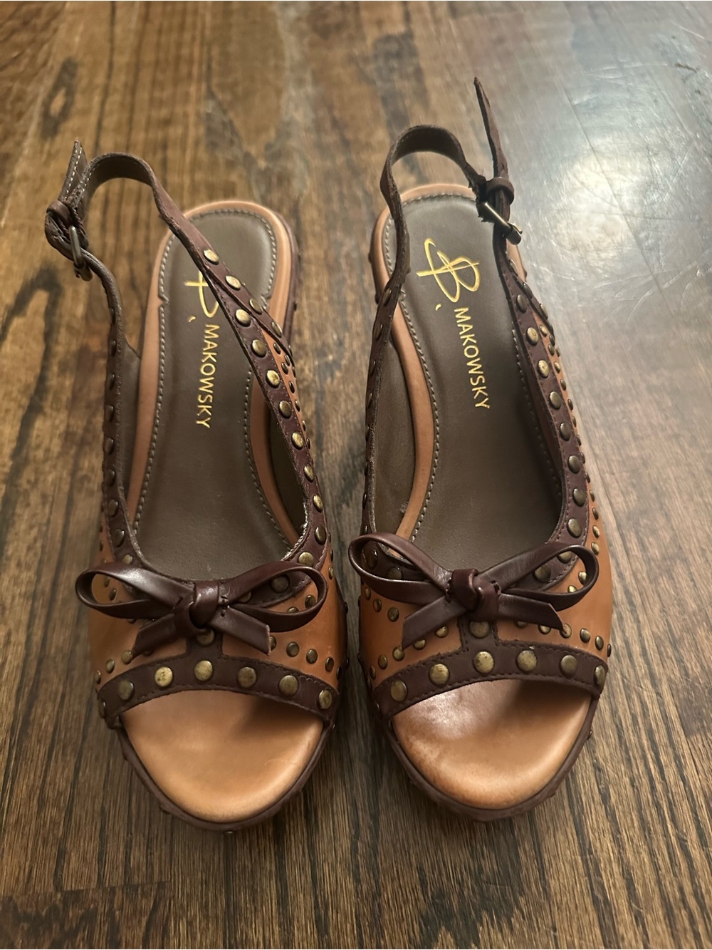 B. Makowsky Wedge Sandals